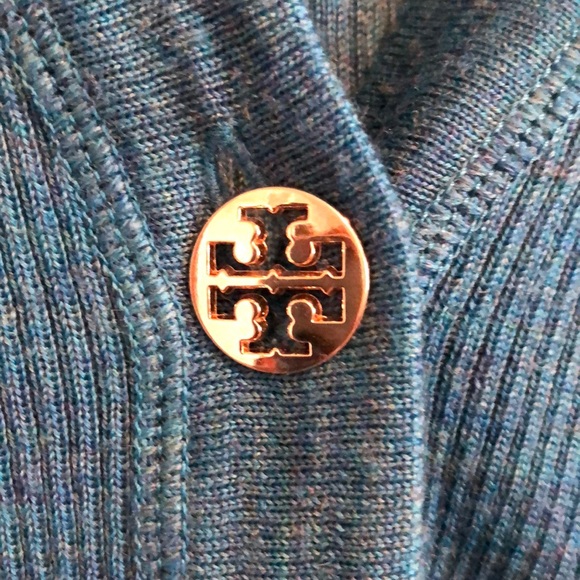 Tory Burch button up cardigan. 100% Merino wool - Picture 3 of 3